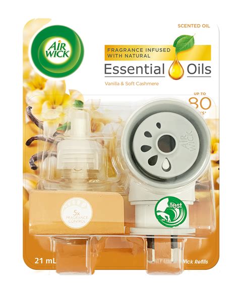 Air Wick Essential Oils Plug In Vanilla & Soft Cashmere Prime