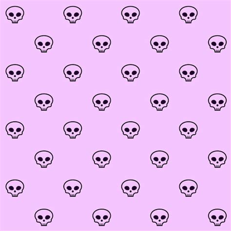 Premium Vector | Cute skull vector seamless pattern