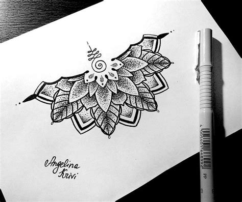 half of the mandala … | Mandala tattoo design, Half mandala tattoo ...