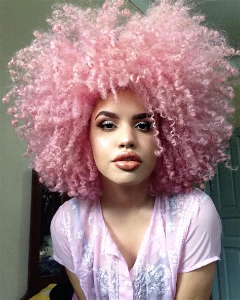 Pretty in Pink in 2020 | Natural hair styles, Curly pink hair, Colored ...