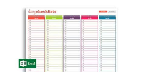 How To Create A Checklist Template In Excel - Printable Templates Free