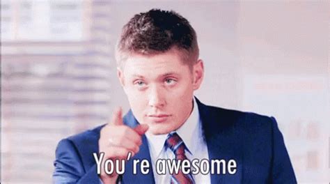 You're Awesome GIF - Supernatural Awesome DeanWinchester - Discover ...