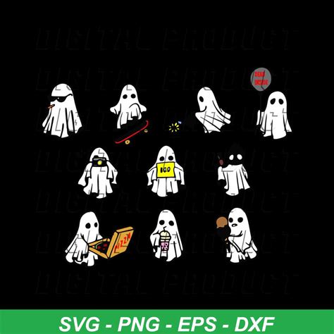 Bundle Cute Ghost svg, Ghost Clipart, Cute ghost svg, Boo sv | Inspire ...