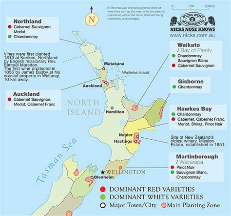 Major Wine Regions: North Island | Nicks Wine Merchants