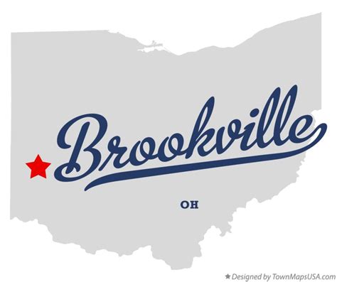 Map of Brookville, OH, Ohio