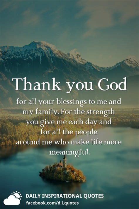 Thank you God for all your blessings to me and my family. For the ...