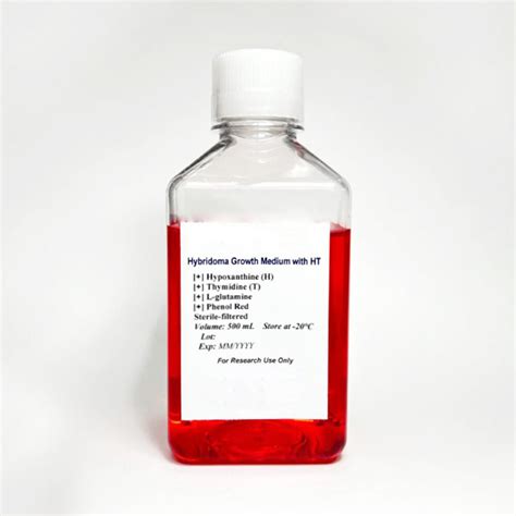 Hybridoma Cell Growth Medium with Hypoxanthine-Thymidine (HT), 500 ML