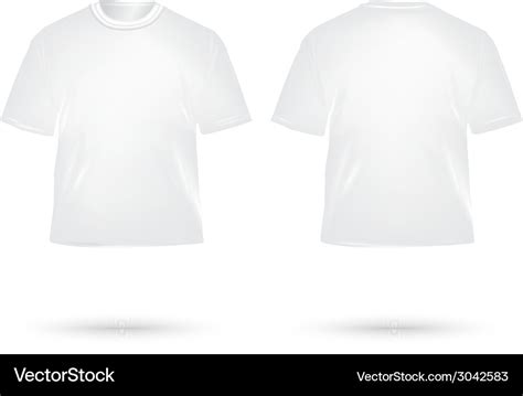 T shirt white Royalty Free Vector Image - VectorStock