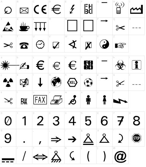 Character Fonts Symbols - studentpassa