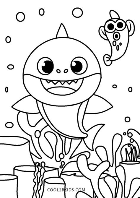 Free Printable Baby Shark Coloring Pages For Kids | Tô màu cho trẻ ...