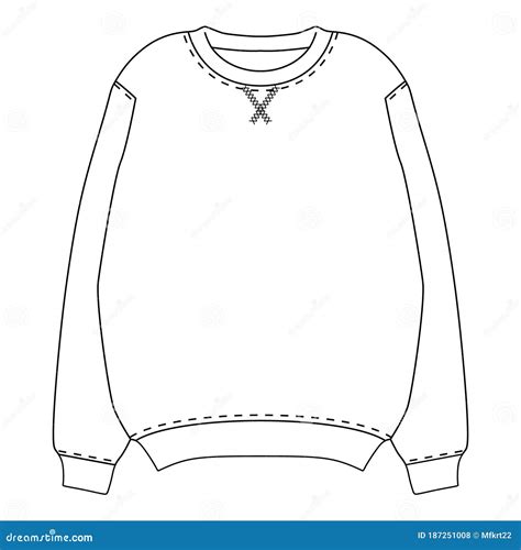 Sweater Outline Template