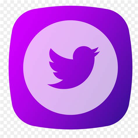 Twitter logo purple PNG - Similar PNG