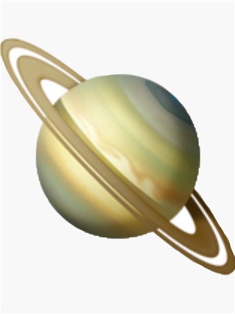 "Saturn Planet Emoji" Sticker by liv166 | Redbubble