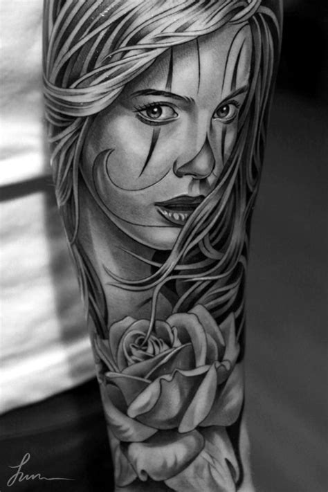 black and grey realism tattoo los angeles - Donita Strunk