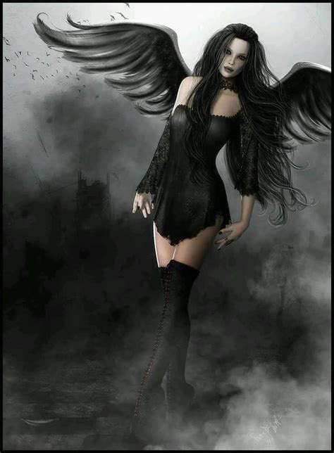 Pin by Charmaine Smit on fantasy art | Gothic angel, Beautiful dark art ...