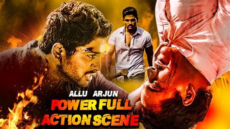 Allu Arjun's Powerful Action Scene | Most Powerful Fight Scene Of Allu ...