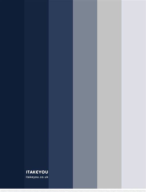 Navy Blue and Grey Bedroom Colour Scheme | Blue color schemes, Grey ...