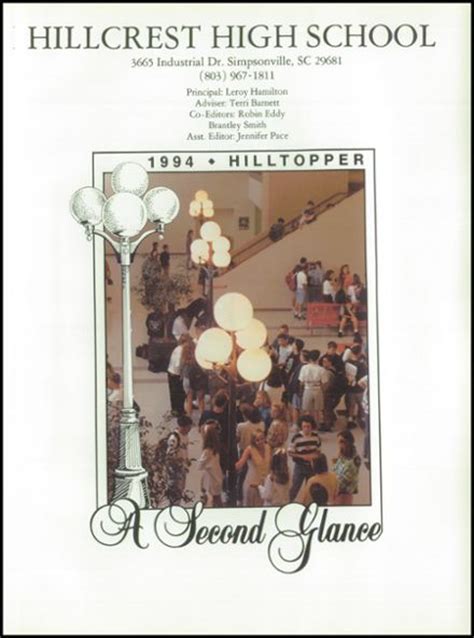 Explore 1994 Hillcrest High School Yearbook, Simpsonville SC - Classmates