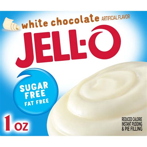 Jell-O White Chocolate Sugar Free Instant Pudding Mix & Pie Filling, 1 ...