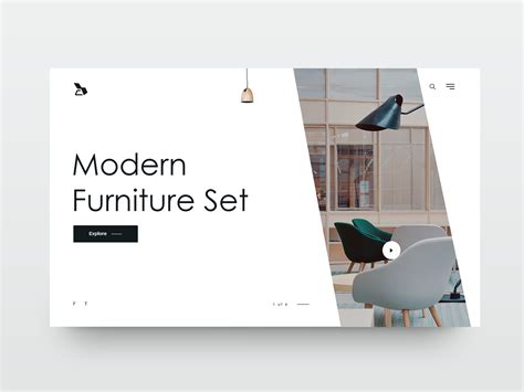 Modern Furniture Set - Furniture website exploration :: Behance