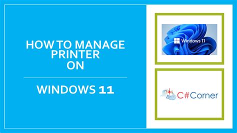 How To Manage A Printer In Windows 11