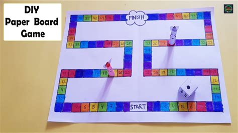 DIY Paper Board Game | How to make a Board Game | Easy Game Making ...