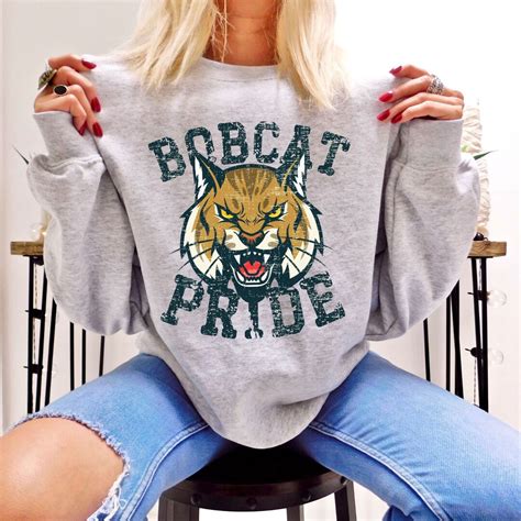 Bobcat Sweatshirt, Bobcat Shirt, Bobcats Shirt, Retro School Spirit ...