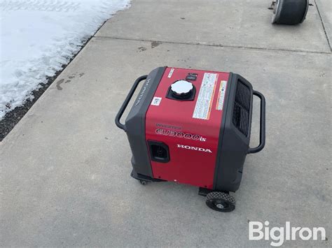 Honda EU3000 Inverter Generator BigIron Auctions