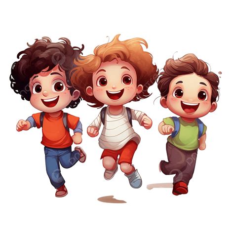 Happy Kids Cartoon, Happy Clipart, Cartoon Clipart, Kids Clipart PNG ...