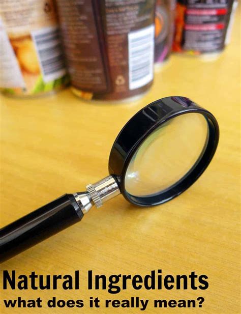 Natural Ingredients in Food - Turning the Clock Back