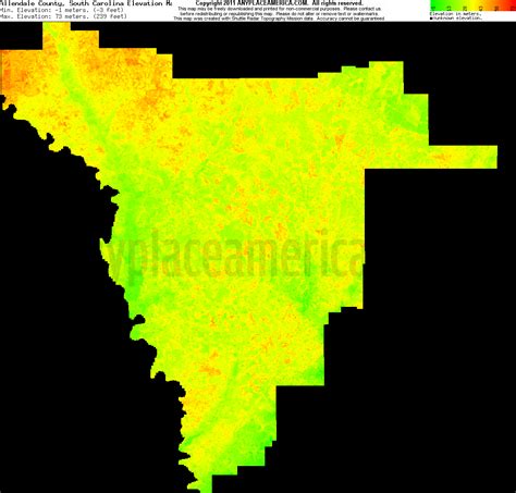 Free Allendale County, South Carolina Topo Maps & Elevations