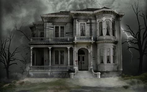 Haunted House - Halloween Wallpaper (16050708) - Fanpop