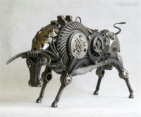 50 Beautiful and Creative Metal Sculptures and Metal Wall Sculptures