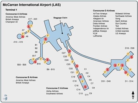 Terminal Map Las Vegas | LAS Terminal Map | Travel | Pinterest | Las ...