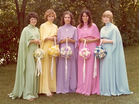 Ridiculous Vintage Bridesmaids Dresses That Show How Much Fashion Has ...