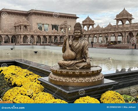 BAPS Swaminarayan Mandir in Robbinsville, New Jersey Editorial Stock ...