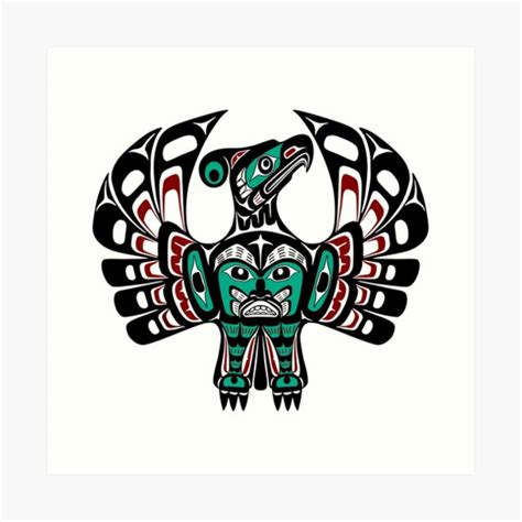 "Northwest Pacific coast Haida art Thunderbird" Art Print for Sale by ...