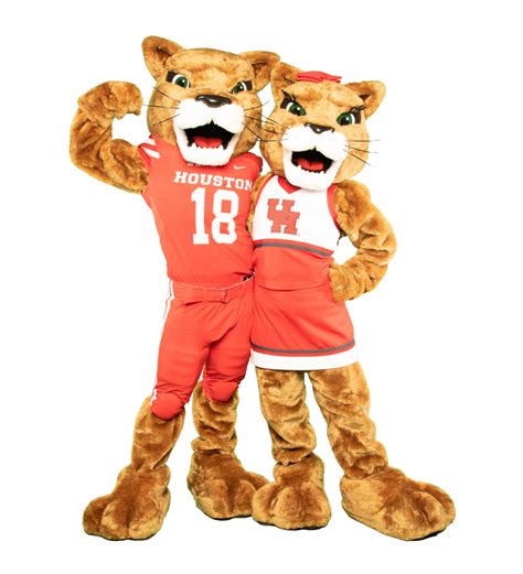 July 2019: University of Houston - Sasha and Shasta - Mascots