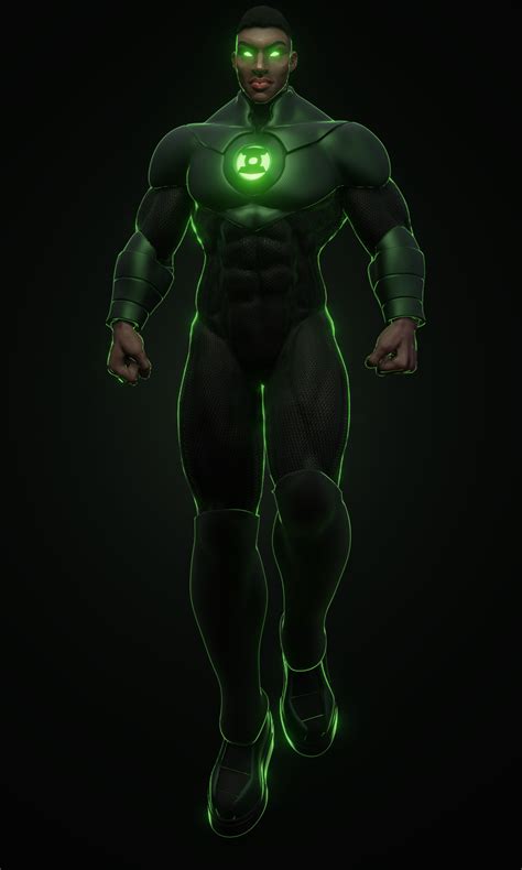 John Stewart- Green Lantern Fan Art - Finished Projects - Blender ...