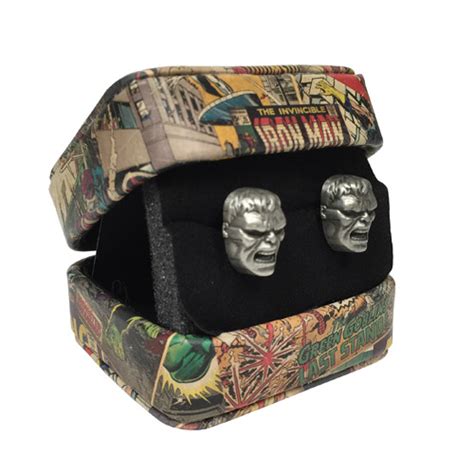 Hulk Marvel 3-D Cufflinks - Entertainment Earth