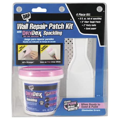 DAP DryDex 8 oz. Wall Repair Patch Kit 12345 - The Home Depot