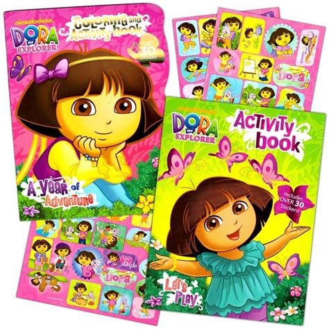 Buy Dora the Explorer Coloring Book Set (2 Coloring Books) Online at ...