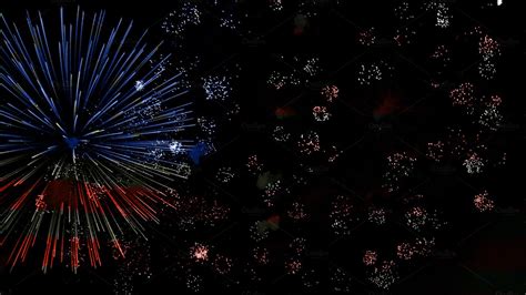 American Flag Fireworks | High-Quality Holiday Stock Photos ~ Creative ...