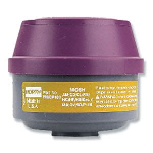 Respirator Cartridges, Respirator Filters - - NORTH 75SCP100 Magenta ...