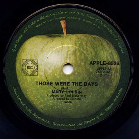 Mary Hopkin - Those Were The Days (1968, Vinyl) | Discogs