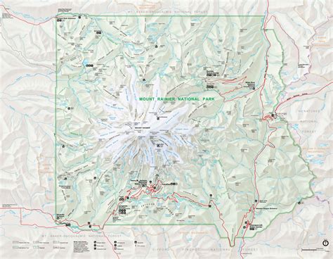 Mount Rainier Trail Map