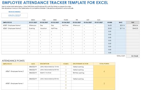 Free Employee Attendance Tracker Excel Template 2024 - Celia Jacinthe