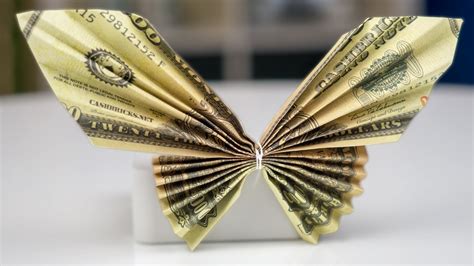 Money Gift Idea: Butterfly, dollar bill origami tutorial, easy!