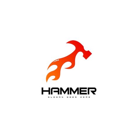 Premium Vector | Hammer logo