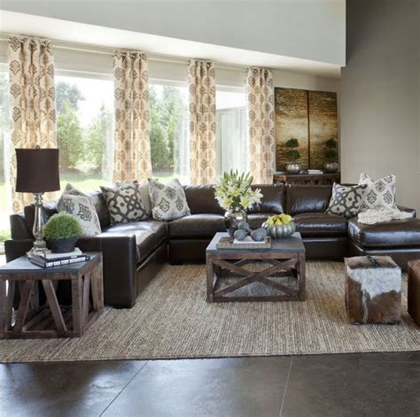 20+ Dark Brown Leather Sectional Decorating Ideas – The Urban Decor